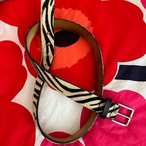 Paul Smith zebra pony belt 34